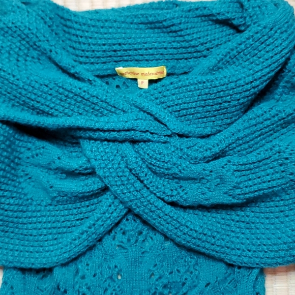 Catherine Malandrino Crochet Off-Shoulder Sweater - Picture 4 of 6